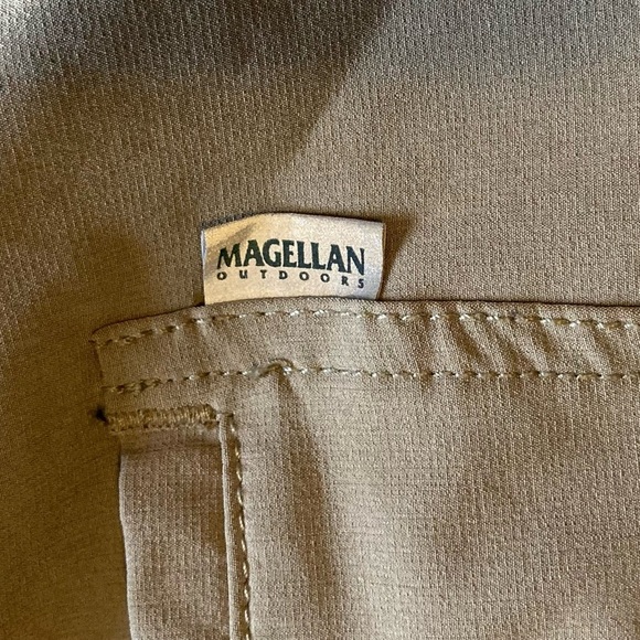 Magellan Outdoors Classic Fit Moisture Wicking Men's Tan Pants - Picture 10 of 12